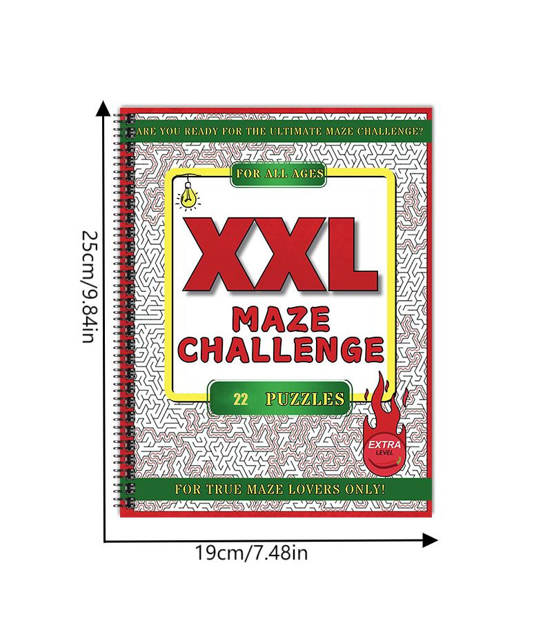 Adult Mixed Mazes Large Print Easy to Challenging Over 22 Puzzles Color A - Image 2
