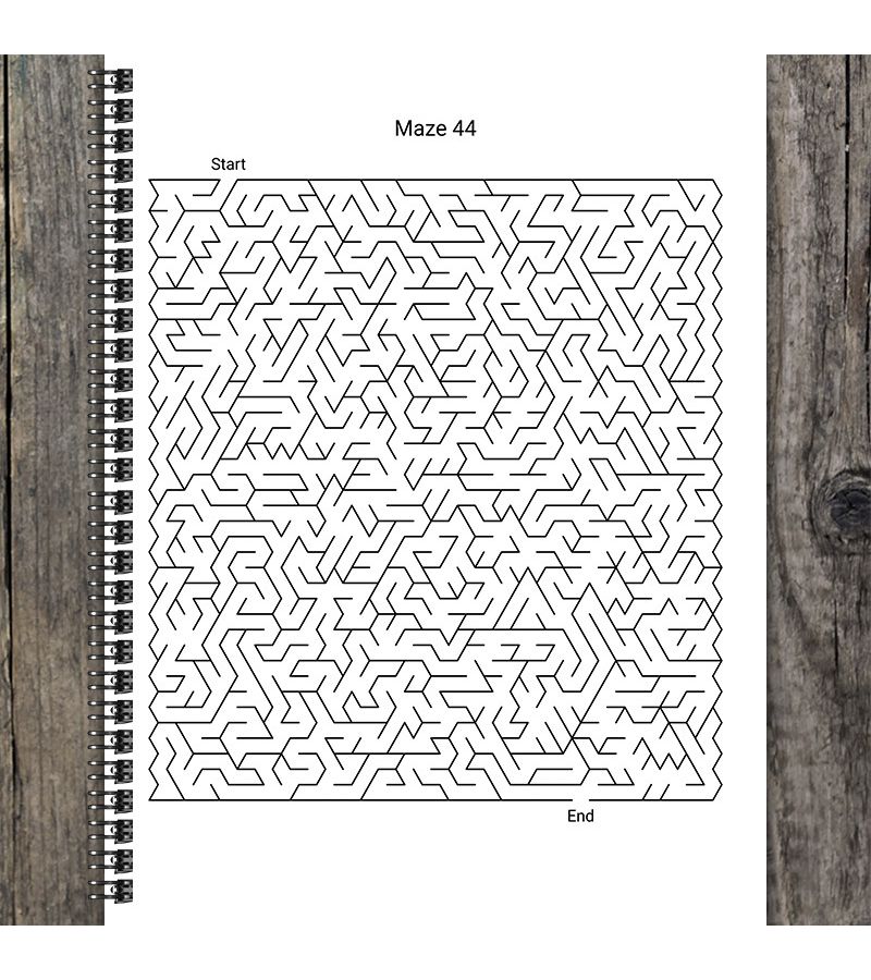 Adult Mixed Mazes Large Print Easy to Challenging Over 22 Puzzles Color A - Image 3