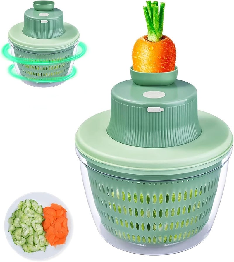 Brikipth Brikipth Vegetable Slicer Salad Cutter Cucumber Slicer Multi Chopper Potato Cutter Onion Cutter Vegetable Chopper Cutter Dicer Electric Garlic Chopper Food Chopper for Ginger Chili - Image 1