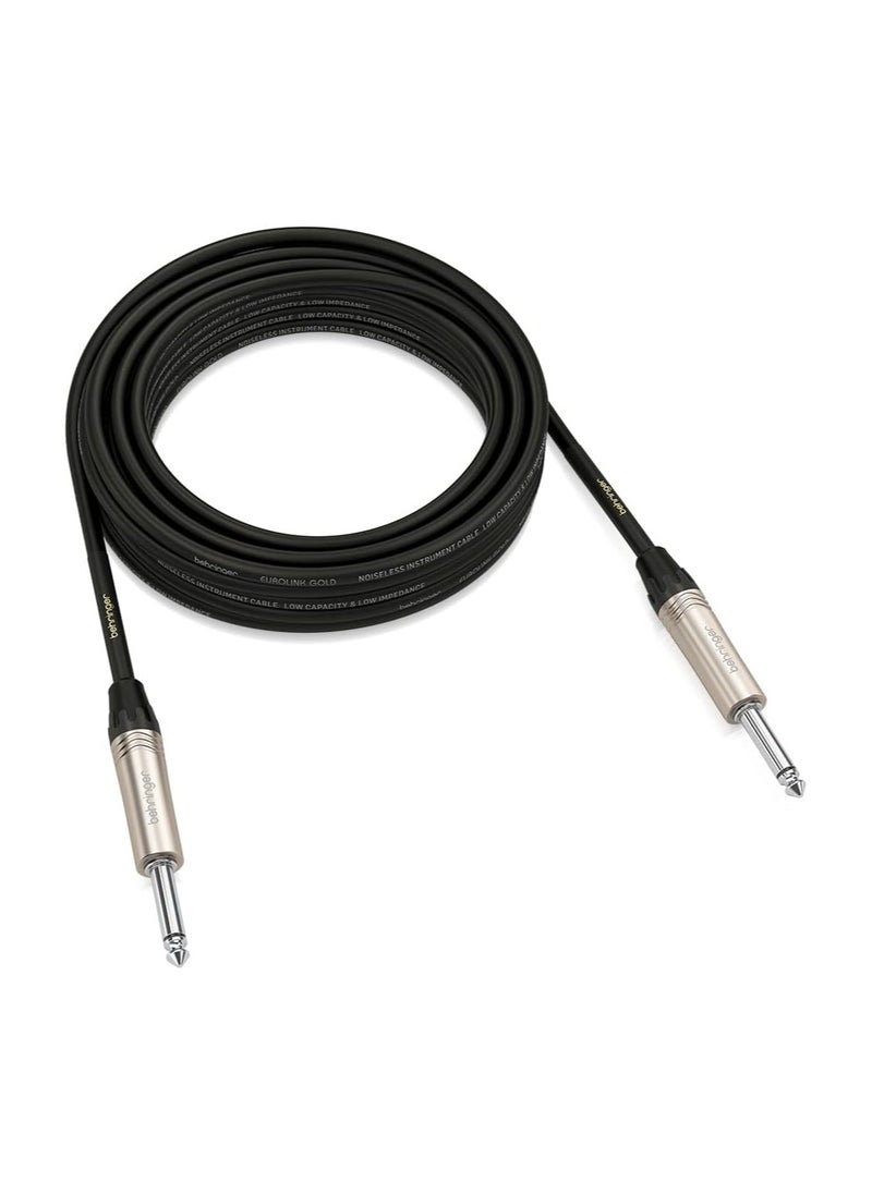 behringer Behringer Instrument Cable 6 Mtr with 1/4" TS Connectors  - Image 2