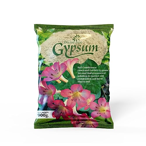 Divine Tree Gypsum Powder for Plant Calcium Sulfate Soil Conditioner for Lawn and Garden(900 Gram) - Image 1