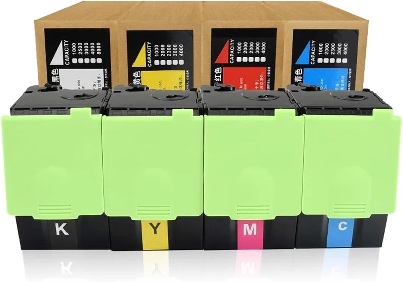 متوافق مع خرطوشة تنسيق Lexmark CS317 لأربعة ألوان - تناسب طابعات سلسلة CS417dn/CS517de (اللون الأصفر) - Image 5