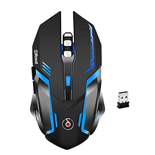 Offbeat RIPJAW 2.4Ghz Rechargeable Wireless Gaming Mouse, Silent Click Buttons Mouse - 7D Buttons, DPI : 1600,2400,3200, Mice for PC/Laptop/Smart TV/Mac(Light Weight) - Image 1