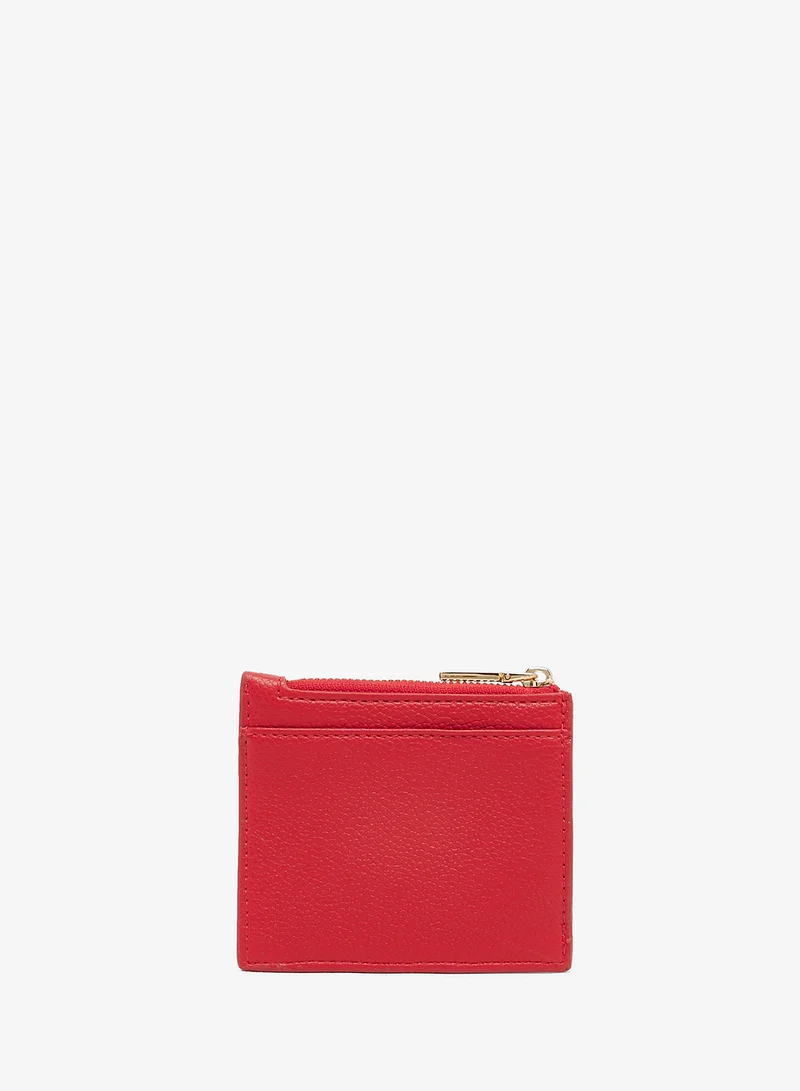 لوف موسكينو Zip through logo wallets