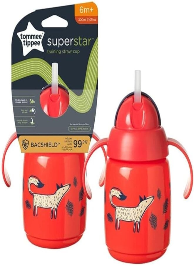 tommee tippee Tommee Tippee Superstar Trainer Straw 300ml 6m+ Red 