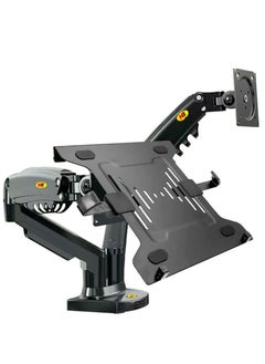 NB NORTH BAYOU Northbayou NP F160 Dual Arm 17-27 Inch Monitor Stand & 10 17 Inch Laptop Stand, Full Motion Metal Northbayou NP F160 & FP  - Image 1