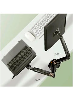 NB NORTH BAYOU Northbayou NP F160 Dual Arm 17-27 Inch Monitor Stand & 10 17 Inch Laptop Stand, Full Motion Metal Northbayou NP F160 & FP  - Image 5