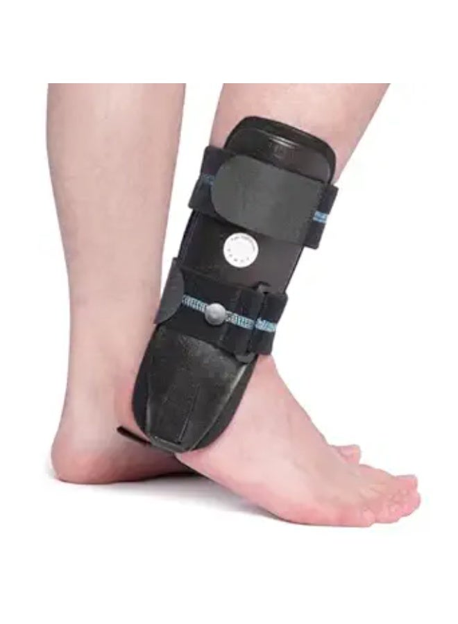 دعامة تثبيت الكاحل المتطورة بالفوم والجل الهوائي – جبيرة تثبيت خارجية قوية للتعافي من الإصابات – مشد قابل للتعديل لدعم الأربطة والمفاصل – للقدم اليمنى. - Image 1