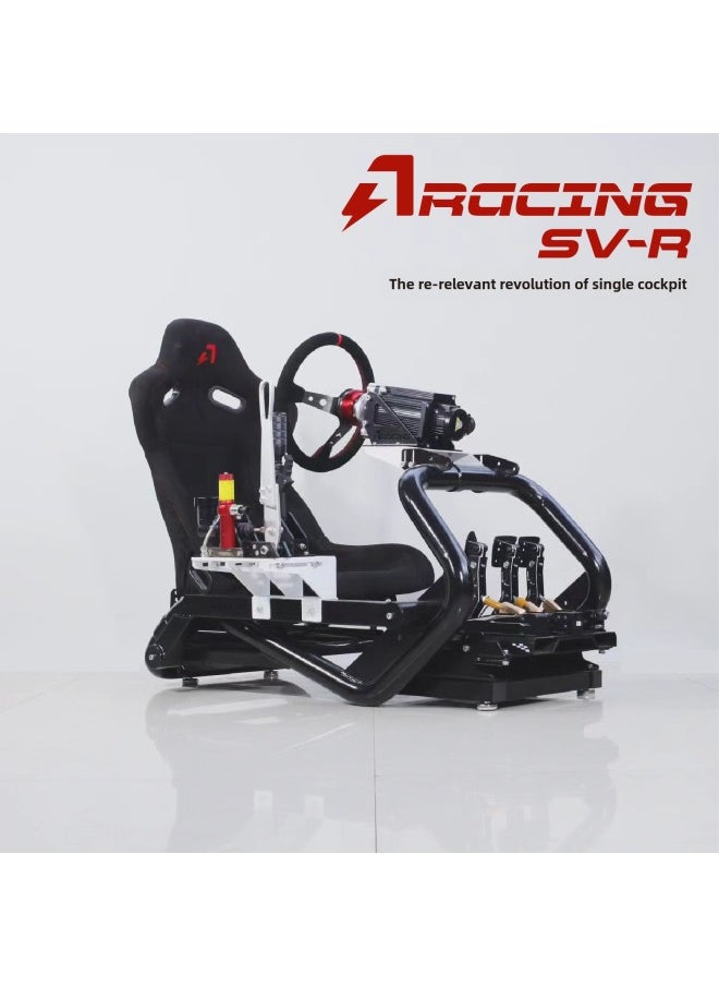 Generic - Aluminum-magnesium Alloy Professional Racing Simulator SV-R Cockpit Bracket Seat/fanatec/speed Mosimag-Product Color:4-point Belt (freight Collect) - Image 1