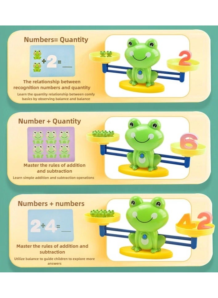 general Frog libra Balance toy, Math Game toy, math learning study, Digital count learning study, Toys gift for 3years. - Image 3