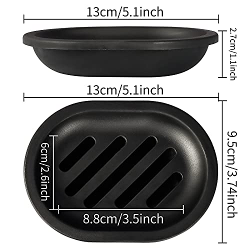 Topsky Soap Dish for Shower, 2pcs Soap Dishes Soap Savers for Bar Soap, Soap Bar Holder Shower with Drip Tray, Plastic Soap Holders with Drain for Kitchen Sink, Easy to Clean, Keeps The Soap Dry - Image 3