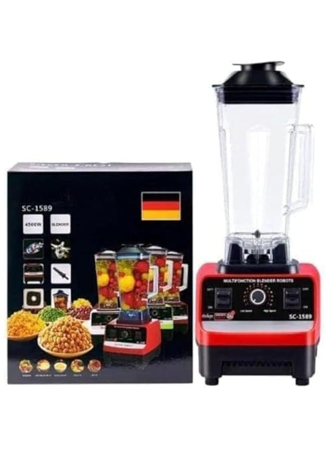 Beauenty Silver Crust 4500W Heavy Duty Commercial Grade Blender: Multifunctional 2-in-1 Juicer Mixer with 2 Jars SC-1589 | Dishwasher Safe, Stainless Steel Blades | Fruit Processor, Grinder, Smoothie Maker - Image 3