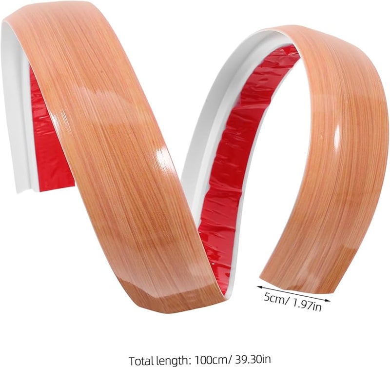 Chocolate Self Adhesive Floor Transition Strip Easy Peel Stick Carpet Edging Trim for Doorways Tile Flooring - Image 2