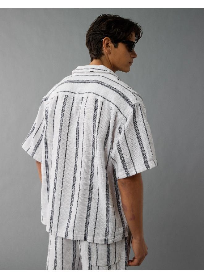 AE Poolside Striped Button-Up Shirt
