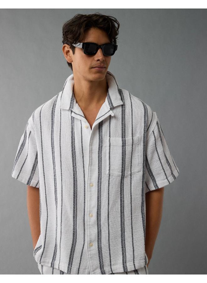 AE Poolside Striped Button-Up Shirt