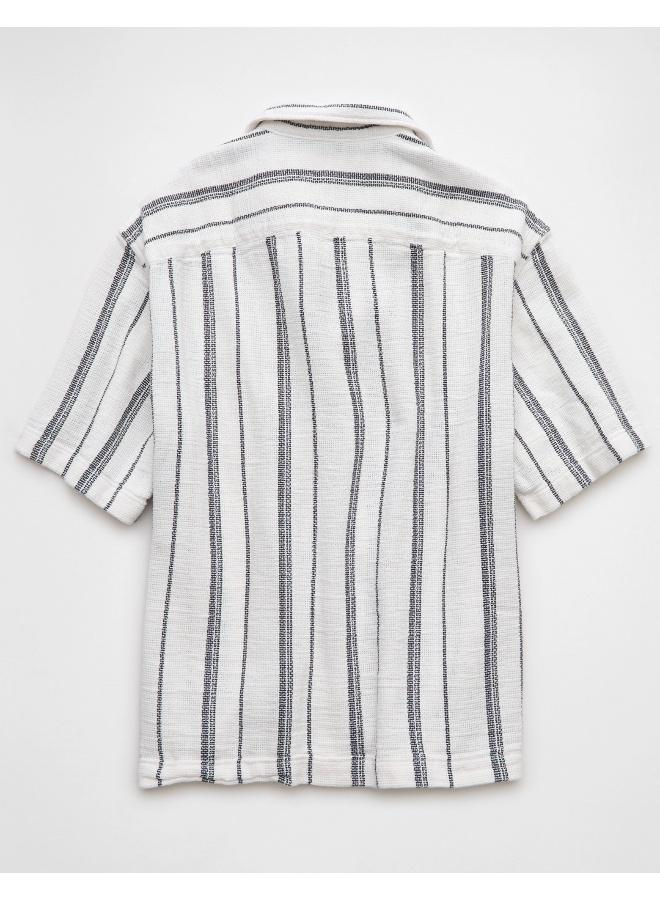 AE Poolside Striped Button-Up Shirt