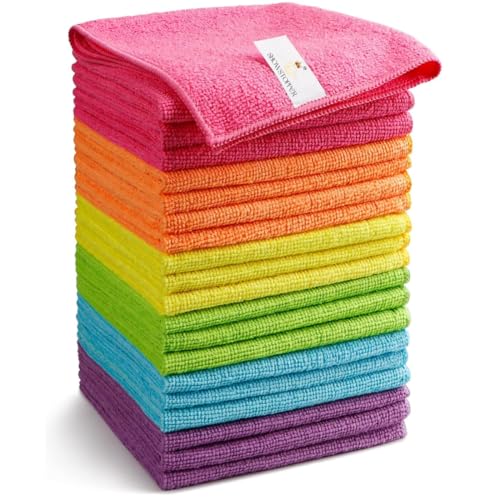 Showstopper Microfiber Cleaning Cloth | 20 Pack | Kitchen Cleaning Cloths and Wipes | Dusting Cloth for Home Cleaning | Home Essentials Products | 40cm X 40cm | 6 - Image 1