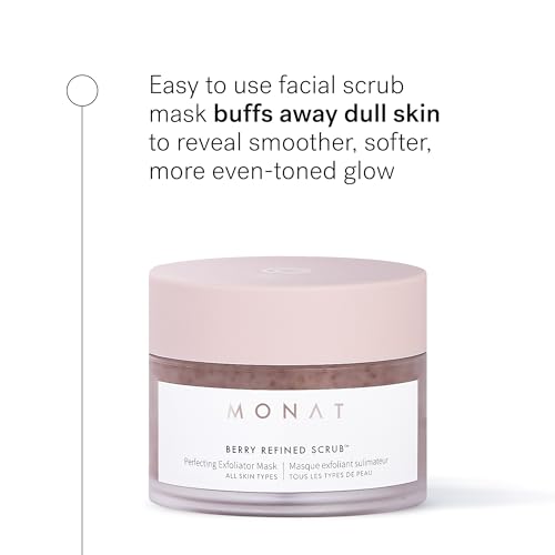 MONAT Berry Refined Scrub Perfecting Exfoliator Mask with SkinBrightening AHAs and Cranberry Seeds 87ml - Image 5