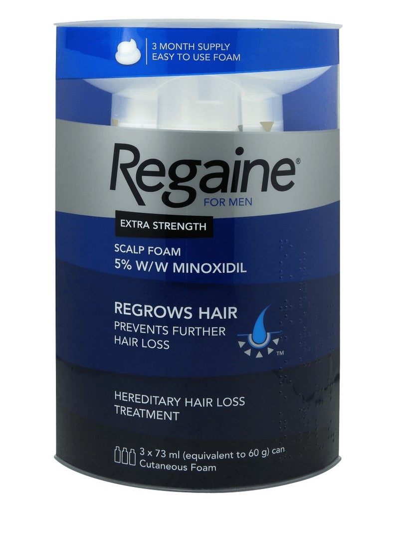 Regaine Regrows Hair Extra Strength Scalp Foam 5% Minoxidil Prevent Hair Loss Treatment 