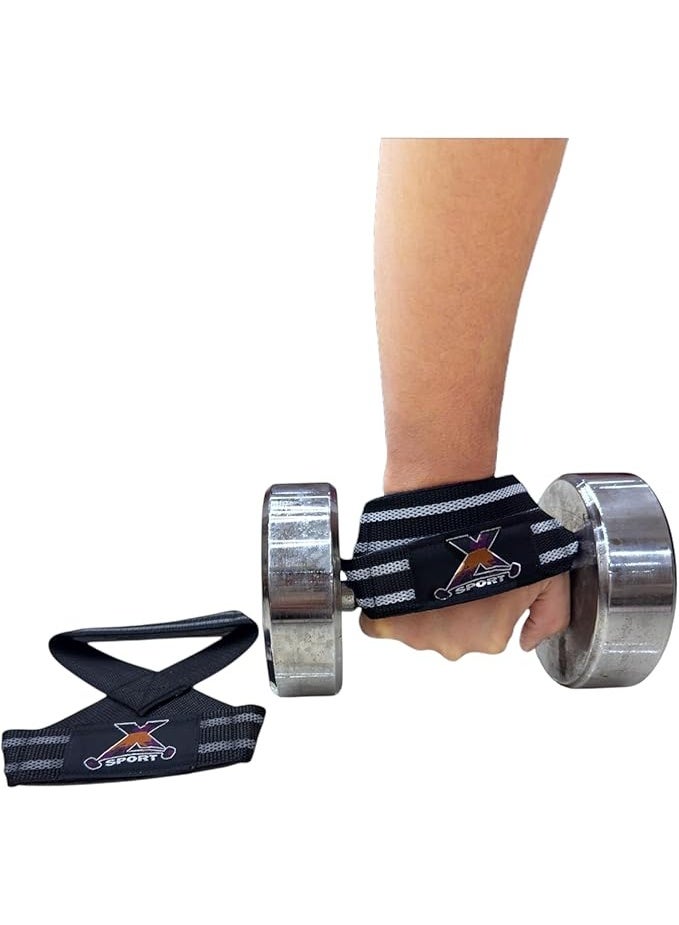 أحزمة شد لرفع الأثقال - دعم قوي للمعصم والقبضة في صالة الألعاب الرياضية - عبوة من قطعتين من أحزمة رفع الأثقال الاحترافية - تدريب القوة وكمال الأجسام - Image 4