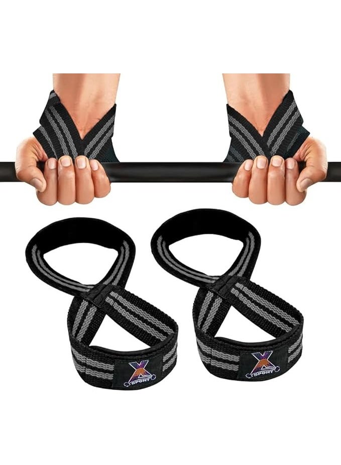 أحزمة شد لرفع الأثقال - دعم قوي للمعصم والقبضة في صالة الألعاب الرياضية - عبوة من قطعتين من أحزمة رفع الأثقال الاحترافية - تدريب القوة وكمال الأجسام - Image 1