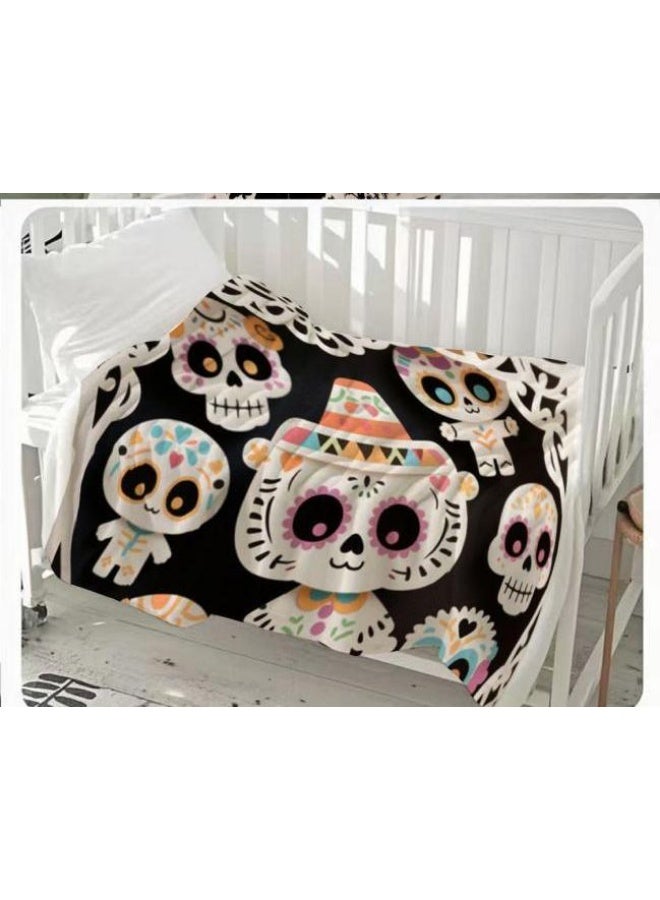 عام بطانية رقيقة من الفانيلا الكرتونية للأطفال والرضع (دافئة ومريحة، ومناسبة للنوم والألعاب) 70 سم * 100 سم - Image 2