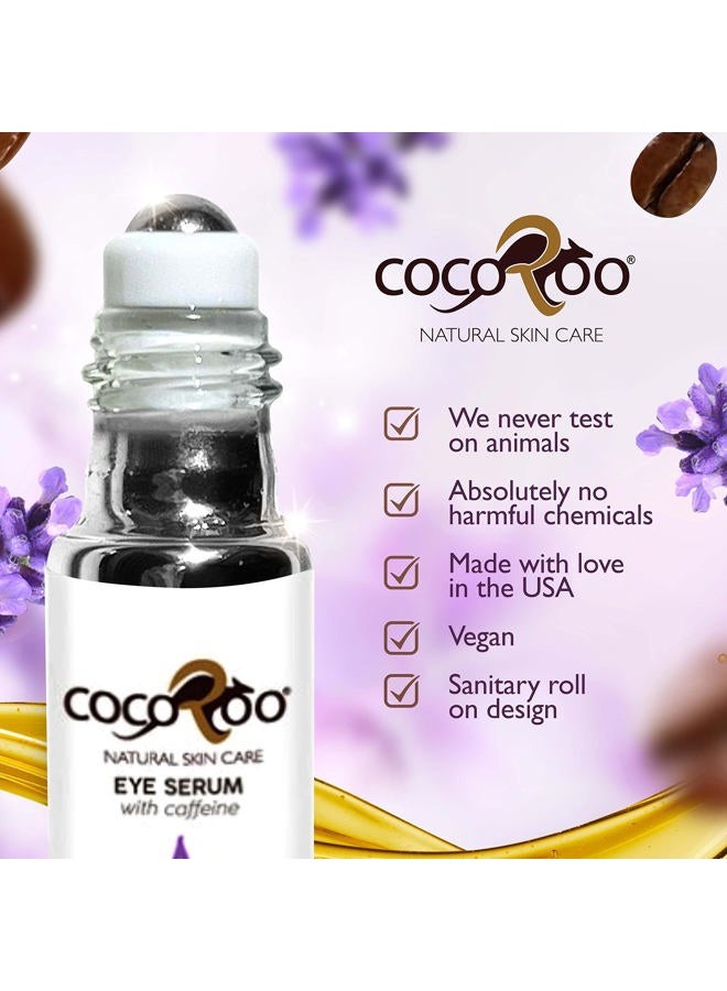 cocoroo Caffeinated Eye Serum, Nutrient-Dense, 100% Pure, Natural & Vegan (Lavender) - Image 5
