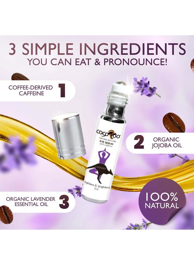 cocoroo Caffeinated Eye Serum, Nutrient-Dense, 100% Pure, Natural & Vegan (Lavender) - Image 4