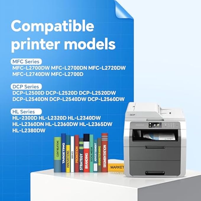 TN2320 TONR CARTRIDEGS (2600 PAGES) TN-2320 COMPATIBLE WITH BROTHER MFC-L2700DW L2720DW L2720DWL 2740DW, HL-L2300D L2320D L2340DW L2360DN L2360DW, DCP-L2500D L2520D L2520DW L2540DN(2 PACK - Image 3
