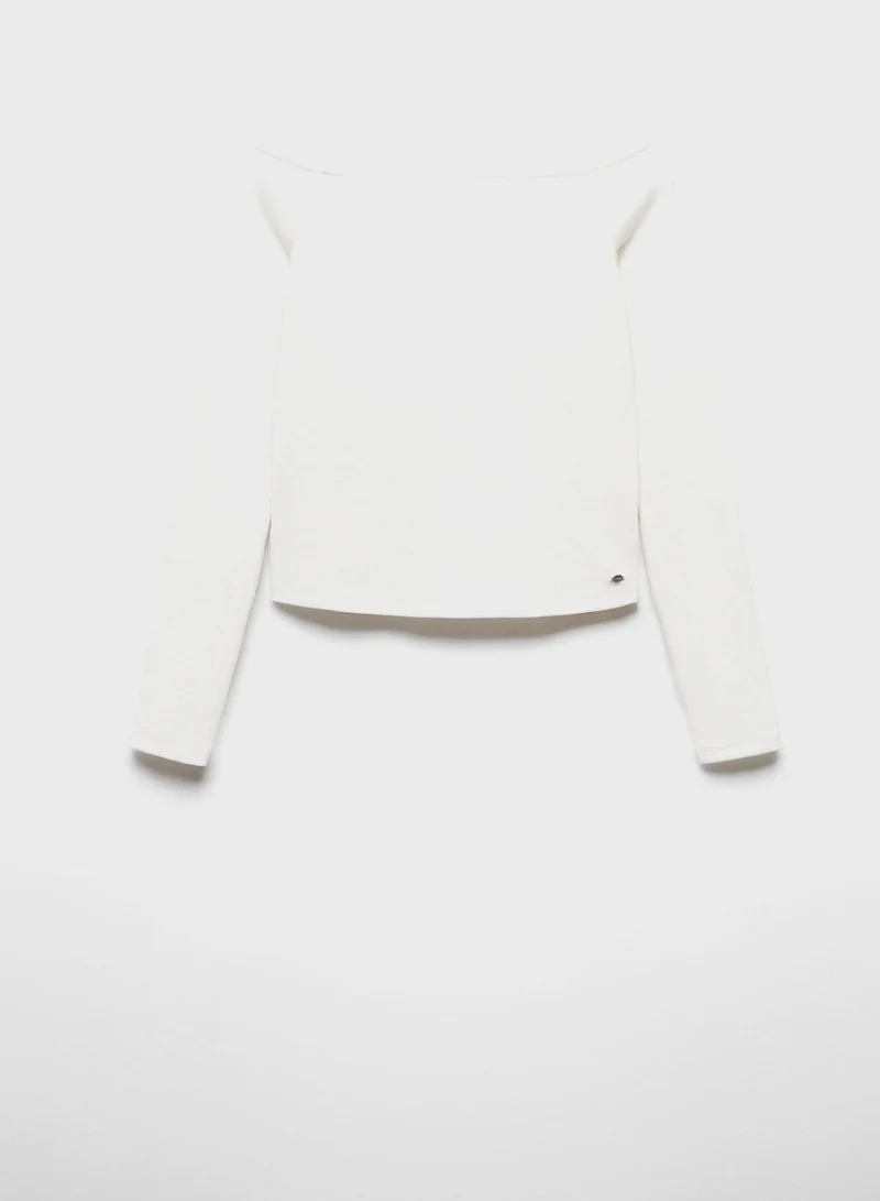MANGO Youth Boat Neck T-Shirt