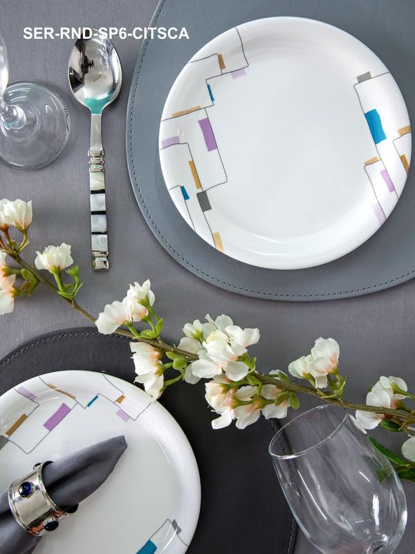 Servewell Side Plate Set 6 pc Rnd 19 cm - Cityscape - Image 5