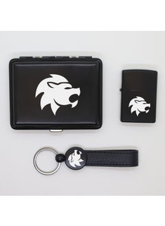 Ada Lazer Personalized Leo Zodiac Sign Metal Plate, Zippo Lighter and Keychain Set  - Image 1