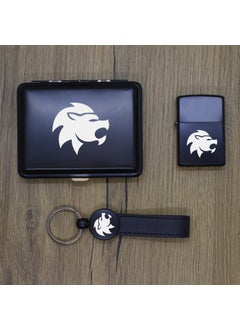 Ada Lazer Personalized Leo Zodiac Sign Metal Plate, Zippo Lighter and Keychain Set  - Image 3