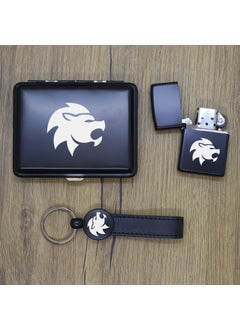Ada Lazer Personalized Leo Zodiac Sign Metal Plate, Zippo Lighter and Keychain Set  - Image 4