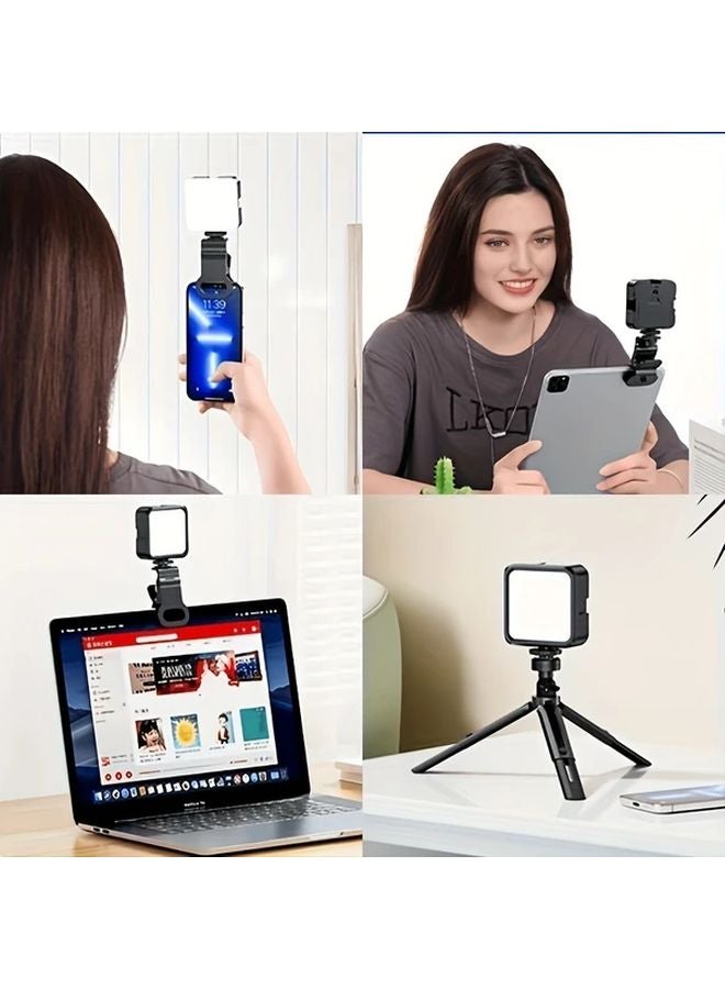 Black Mini Clip On Portable Light For Phone Laptop Tablet Video Call - Image 4