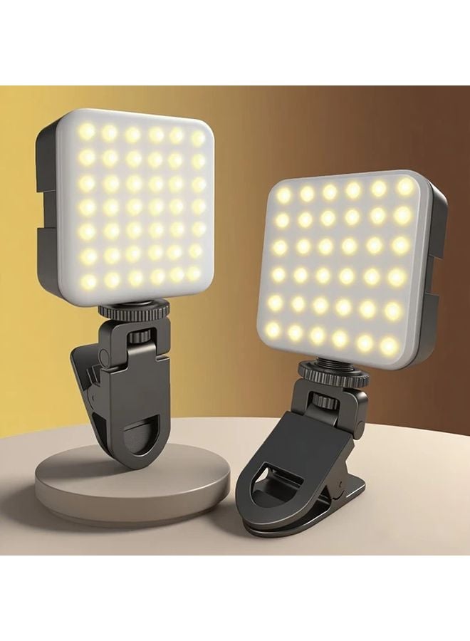 Black Mini Clip On Portable Light For Phone Laptop Tablet Video Call - Image 2