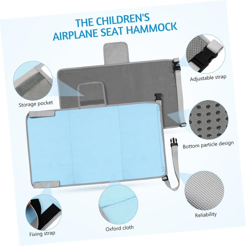 Boy Girl Airplane Seat Extender Hammock Sling Foot Rest for Boys and Girls Sturdy Versatile Easy to up - Image 3