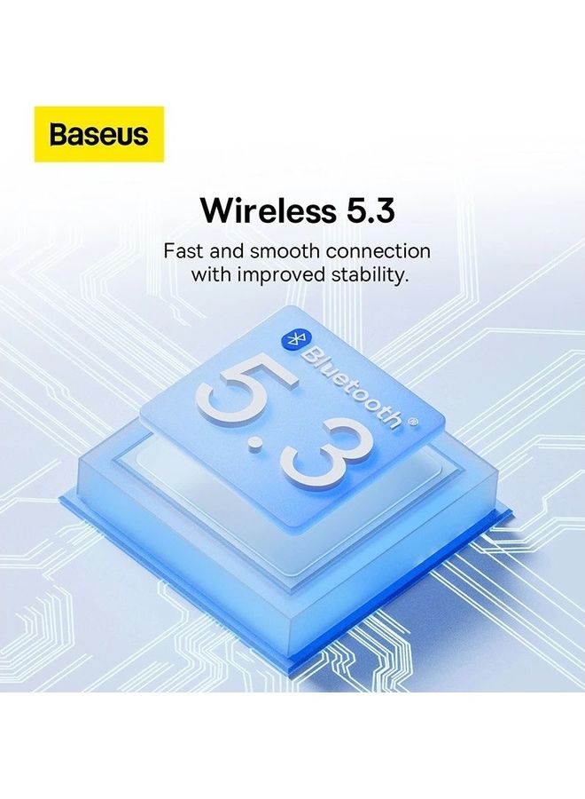 بيسوس سماعات أذن لاسلكية حقيقية، بلوتوث V5.3، سماعة رأس صغيرة داخل الأذن، لعبة رياضية مزدوجة منخفضة الكمون وتحكم ذكي، وقت تشغيل يصل إلى 25 ساعة مع علبة شحن - Image 5