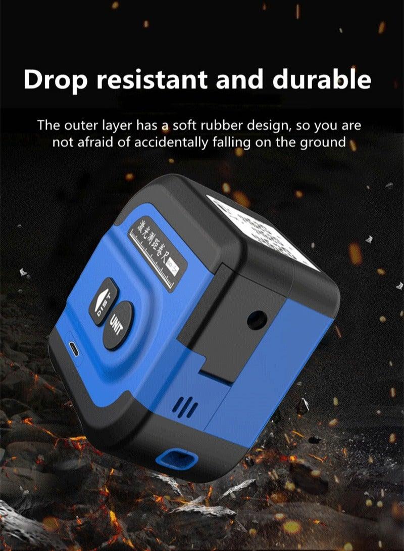 NOYAFA 2 in 1 Digital Laser Tape Measure, 197Ft/60M Laser Measurement & 16Ft/5M Measuring Tape with AutoLock and Audio Prompt, Measuring Area Volume, M/in/Ft Unit, Laser Distance Meter with LCD Display - Image 3