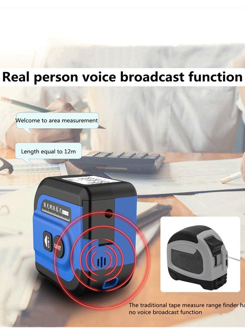 NOYAFA 2 in 1 Digital Laser Tape Measure, 197Ft/60M Laser Measurement & 16Ft/5M Measuring Tape with AutoLock and Audio Prompt, Measuring Area Volume, M/in/Ft Unit, Laser Distance Meter with LCD Display - Image 4