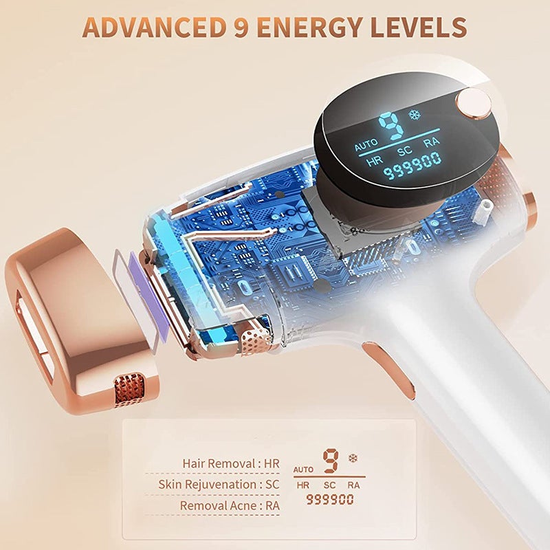 AIJOFI Portable IPL Hair Removal Device, Painless Hair Removal for Men & Women, Full Body Use - Image 3