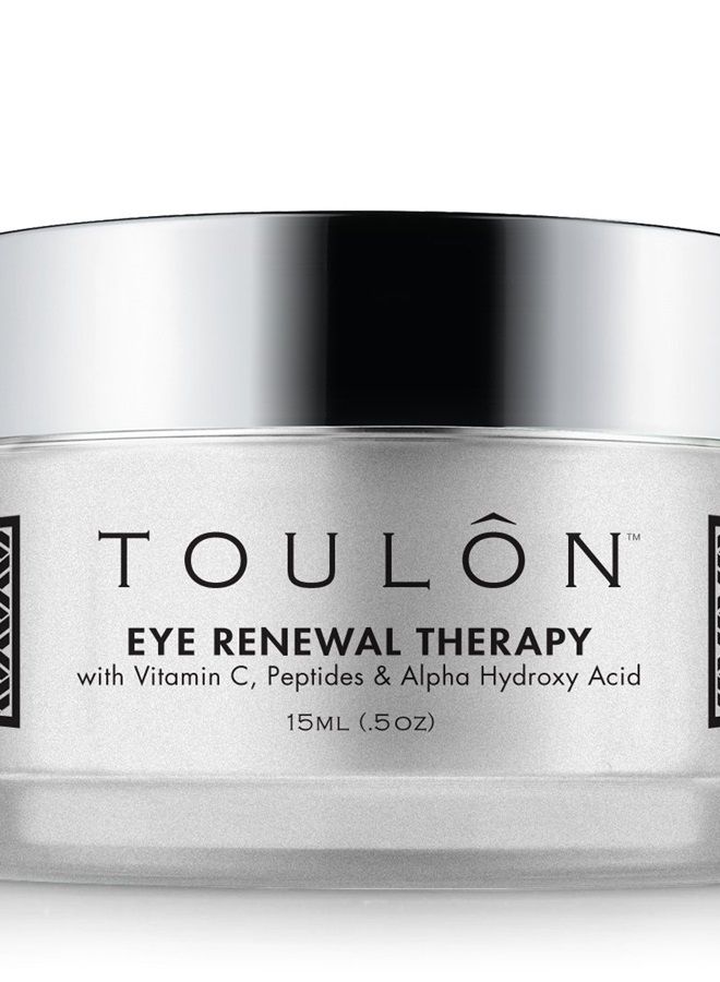 TOULON Eye Cream for Dark Circles, Puffiness and Wrinkles. Reduces Fine Lines with Vitamin C, Peptides & Alpha Hydroxy Acid. Minimizes Crows Feet, Puffy Eyes and Bags - Image 1