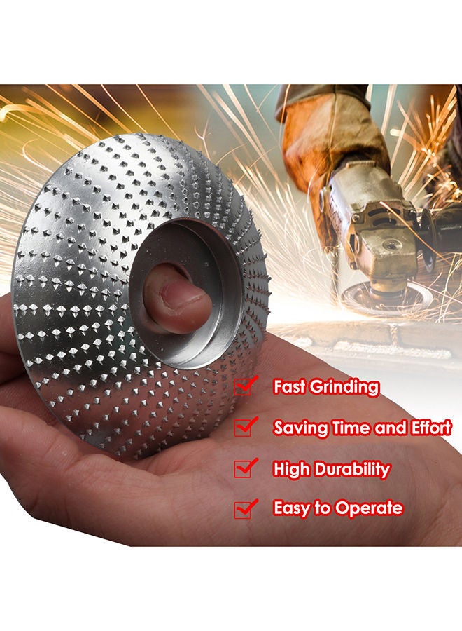 NIBEMINENT Wood Grinding Wheel Rotary Disc Silver 16x5x10centimeter  - Image 3