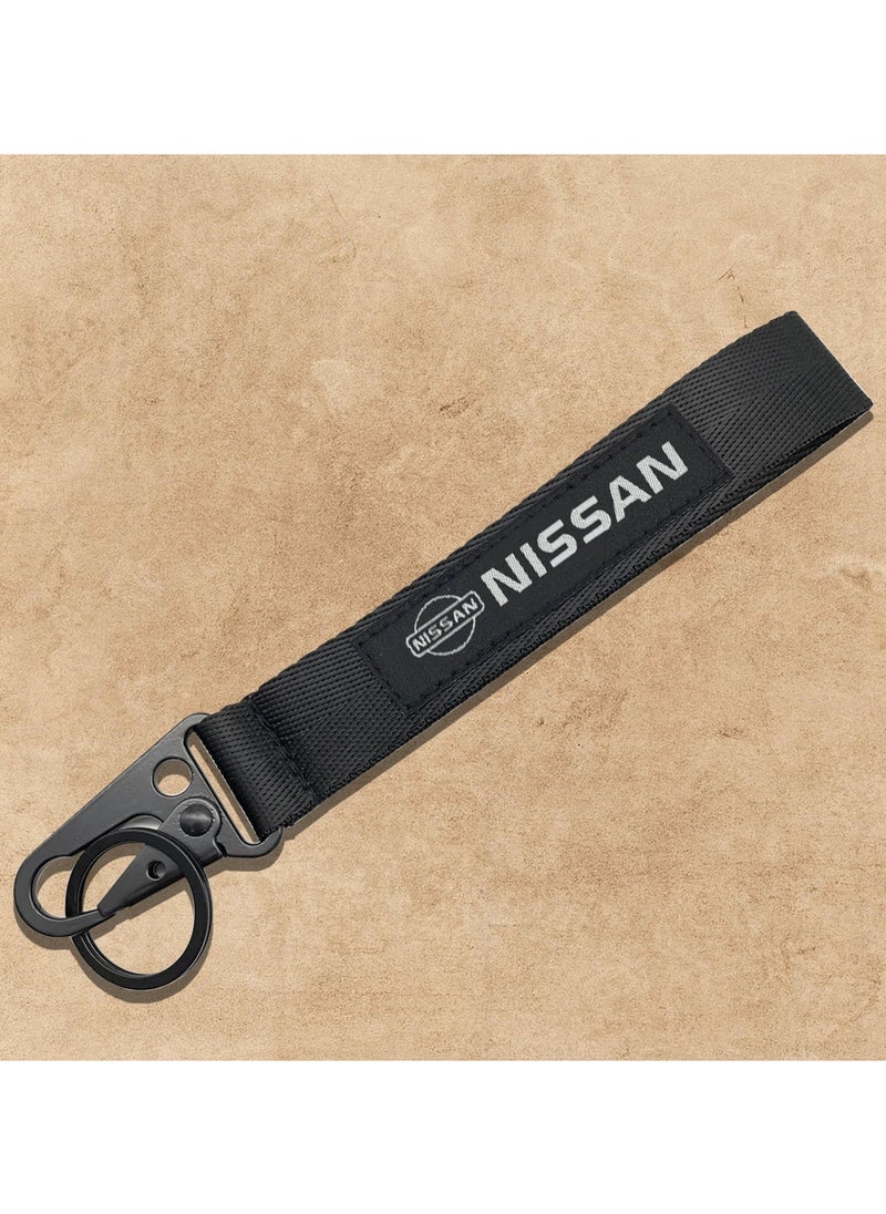 Nissan Premium Type Fabric Strap Keychain,Car Key Chain, Home Keychain NISSAN  - Image 1