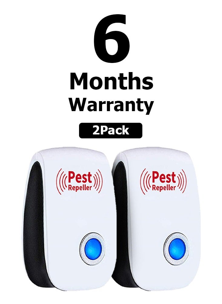 CATANES 2 Pack Of Ultrasonic Pest Repeller Plug in Insects Electronic Pest Repellent Rodent Repellent Indoor Pest Control for Home Kitchen Office With 6 Months Warranty  - Image 2