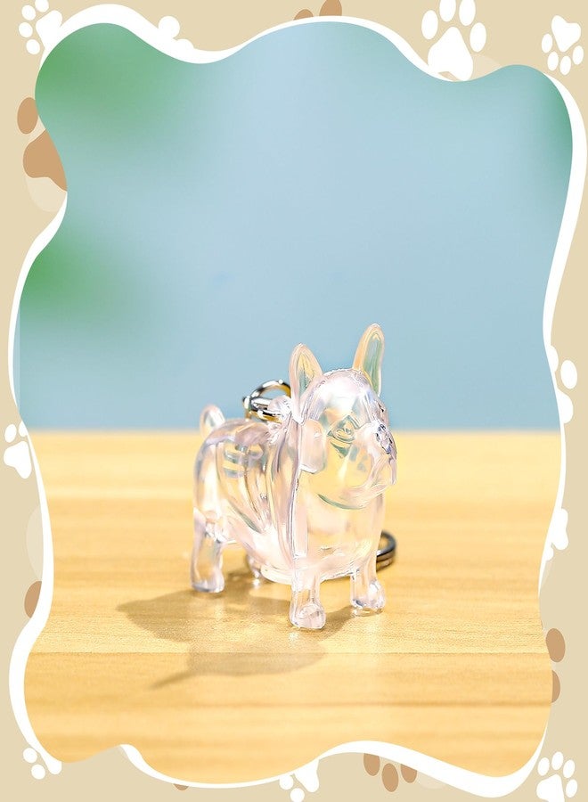 Nosiny 3 Pcs Dog Hair Collector Keychain Charm Memorial Storage Box Clear Pet Fur Holder Keyring Cute Dog Hair Keepsake Collection with Tweezers Comb Memorial Gift for Pet Lovers (French Bulldog) - Image 3