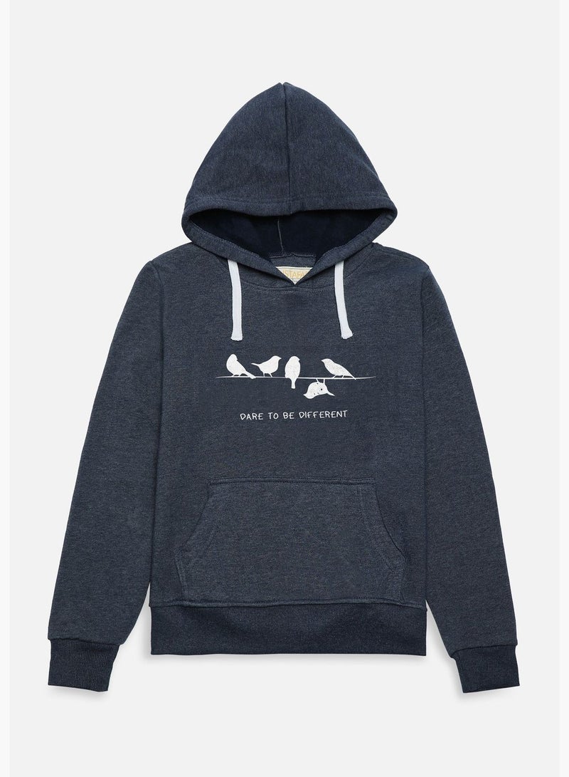 Instafab Front Pocket Printed Hoodie  - Image 2