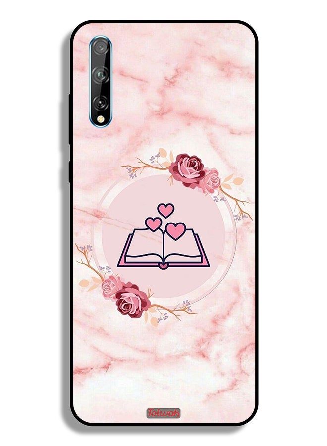 Tolwak Huawei Y8p Protective Case Cover Three Hearts On Book Artwork - Image 2