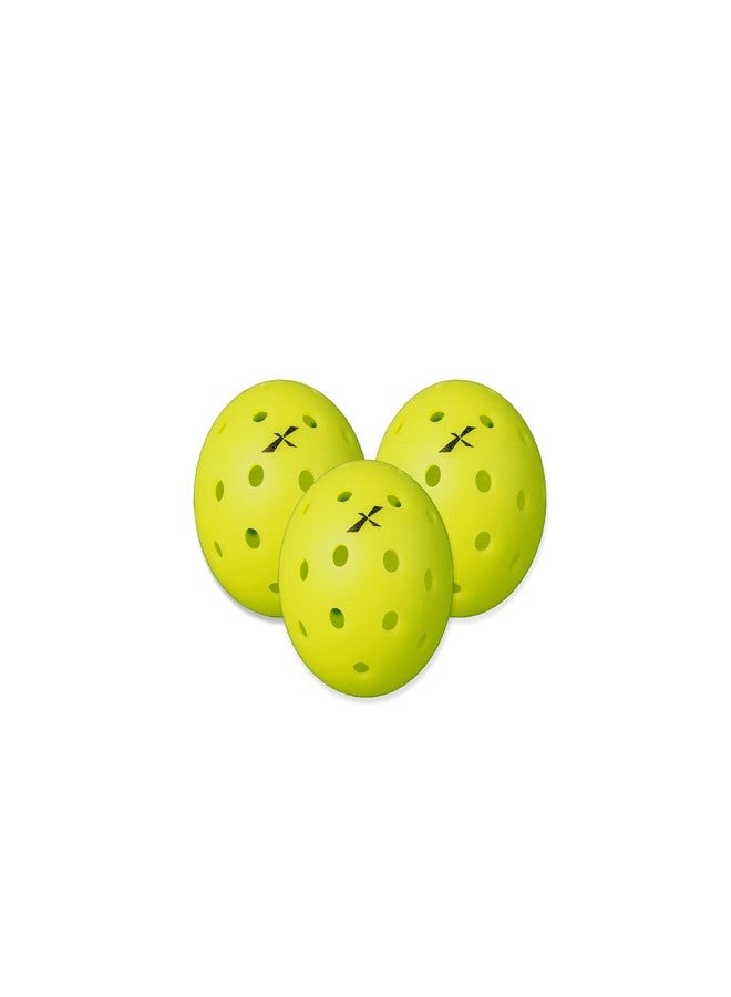 Xurge X-40 Strikeball Tournament Pickleball, Pack of 3, Green - Image 1