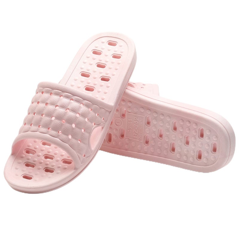 COZYAREA Shower Shoes Quick Dry Non-Slip Bathroom Slippers for Men Women Dorm Home Slides Pink Size 7.5-8 Women/6.5-7 Men - Image 2